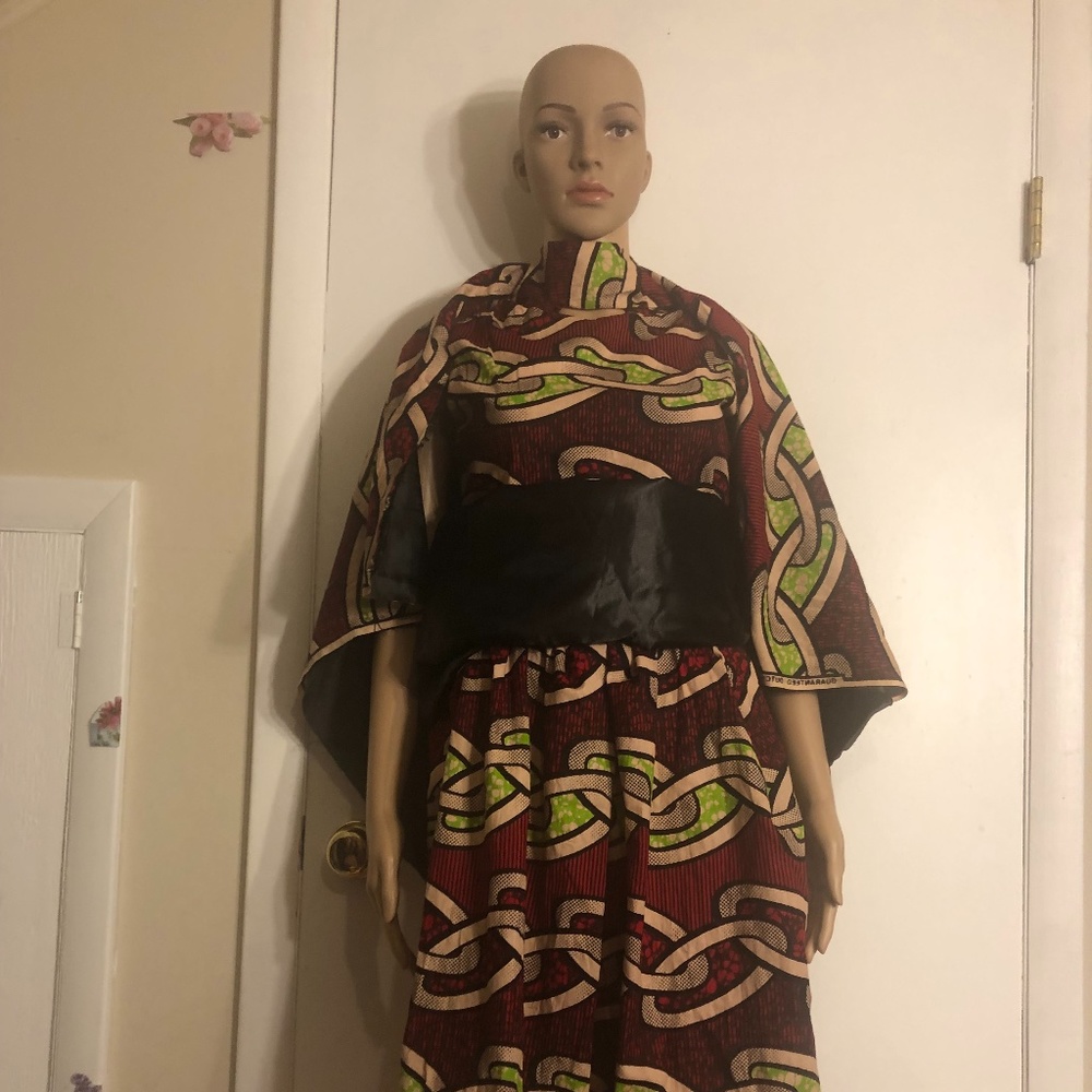 African Dress with Cap For Events